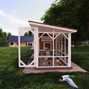 Chicken Run Coop Plans for 16 Chickens